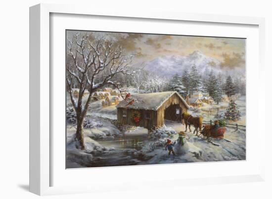 Covered Bridge-Nicky Boehme-Framed Giclee Print