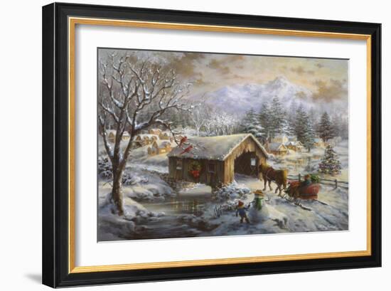 Covered Bridge-Nicky Boehme-Framed Giclee Print