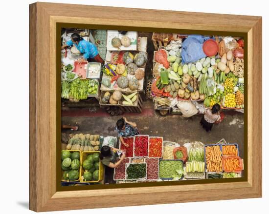 Covered market in Denpasar, Bali, Indonesia, Southeast Asia, Asia-Melissa Kuhnell-Framed Premier Image Canvas