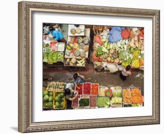 Covered market in Denpasar, Bali, Indonesia, Southeast Asia, Asia-Melissa Kuhnell-Framed Photographic Print