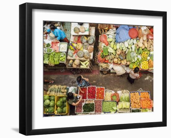 Covered market in Denpasar, Bali, Indonesia, Southeast Asia, Asia-Melissa Kuhnell-Framed Photographic Print