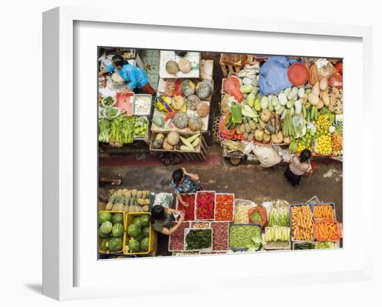 Covered market in Denpasar, Bali, Indonesia, Southeast Asia, Asia-Melissa Kuhnell-Framed Photographic Print