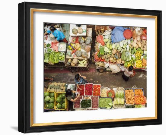 Covered market in Denpasar, Bali, Indonesia, Southeast Asia, Asia-Melissa Kuhnell-Framed Photographic Print