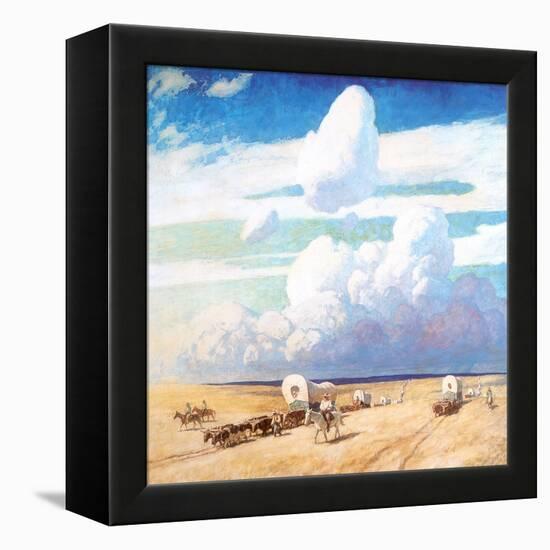 Covered Wagons, 1940-Newell Convers Wyeth-Framed Premier Image Canvas