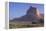 Covered Wagons on the Oregon Trail at Scotts Bluff, Nebraska, at Sunrise-null-Framed Premier Image Canvas