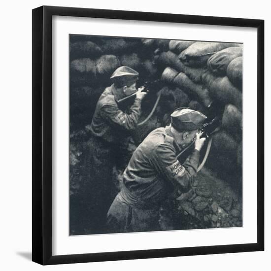 'Covering the road block', 1941-Cecil Beaton-Framed Photographic Print