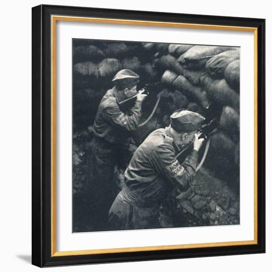 'Covering the road block', 1941-Cecil Beaton-Framed Photographic Print