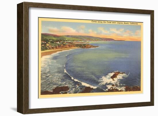 Coves, Laguna Beach, California-null-Framed Art Print