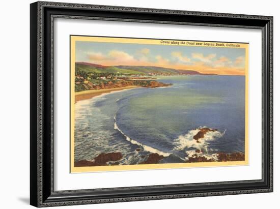 Coves, Laguna Beach, California-null-Framed Art Print