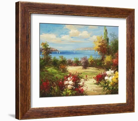 Coveside Garden-Axiano-Framed Art Print