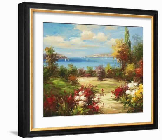 Coveside Garden-Axiano-Framed Art Print