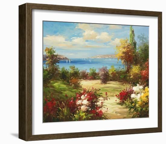 Coveside Garden-Axiano-Framed Art Print