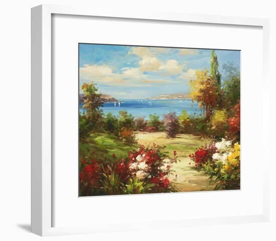 Coveside Garden-Axiano-Framed Art Print