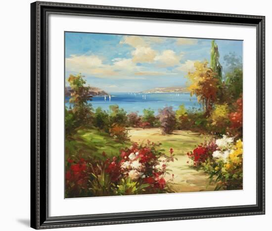 Coveside Garden-Axiano-Framed Art Print