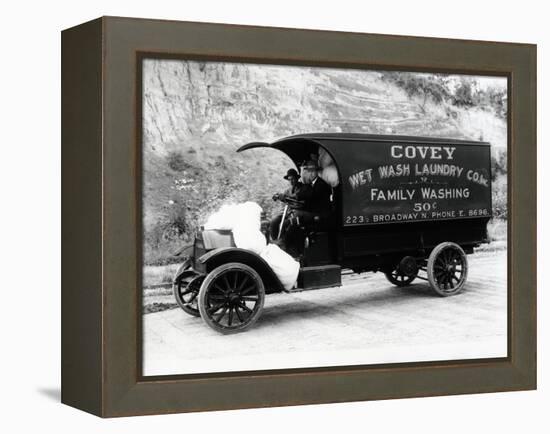 Covey Wet Wash Laundry Co. Inc. Delivery Truck, Seattle, 1913-null-Framed Premier Image Canvas