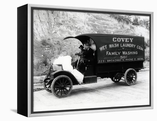 Covey Wet Wash Laundry Co. Inc. Delivery Truck, Seattle, 1913-null-Framed Premier Image Canvas