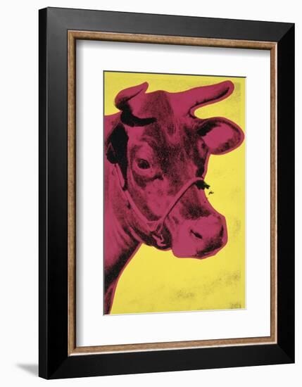 Cow, 1966 (yellow & pink)-Andy Warhol-Framed Art Print