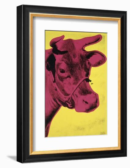 Cow, 1966 (yellow & pink)-Andy Warhol-Framed Art Print