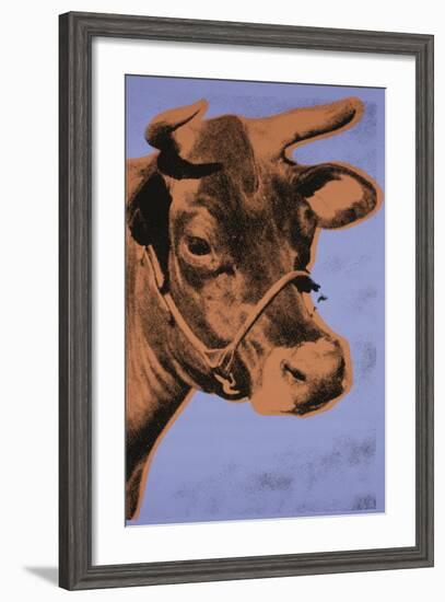 Cow, 1971 (purple & orange)-Andy Warhol-Framed Art Print