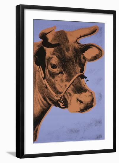 Cow, 1971 (purple & orange)-Andy Warhol-Framed Art Print