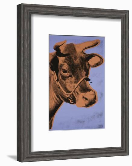 Cow, 1971 (purple & orange)-Andy Warhol-Framed Art Print