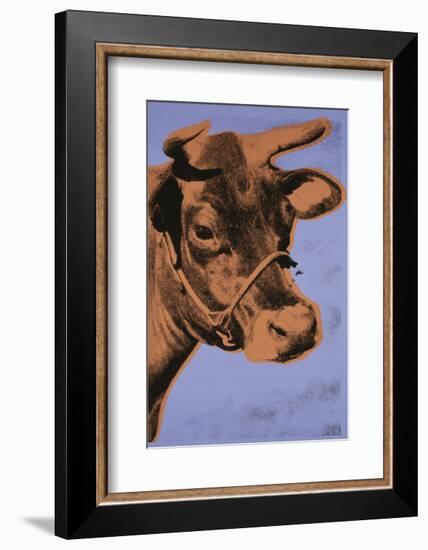 Cow, 1971 (purple & orange)-Andy Warhol-Framed Art Print