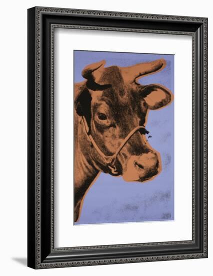 Cow, 1971 (purple & orange)-Andy Warhol-Framed Art Print