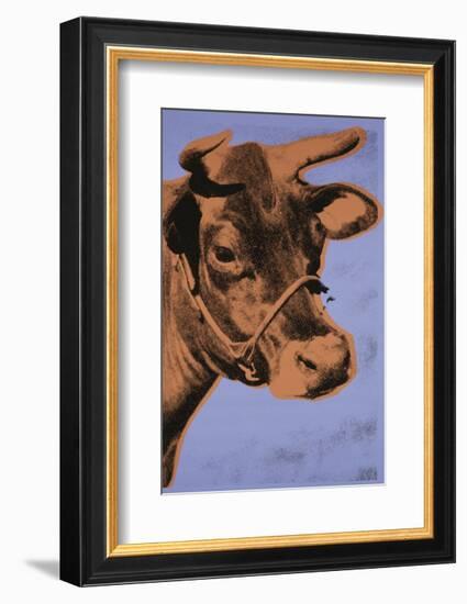 Cow, 1971 (purple & orange)-Andy Warhol-Framed Art Print