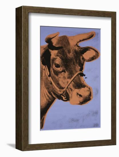 Cow, 1971 (purple & orange)-Andy Warhol-Framed Art Print