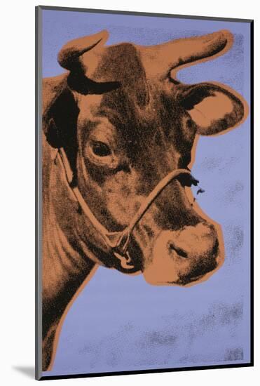 Cow, 1971 (purple & orange)-Andy Warhol-Mounted Art Print