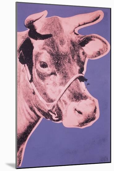 Cow, 1976 (pink & purple)-Andy Warhol-Mounted Art Print