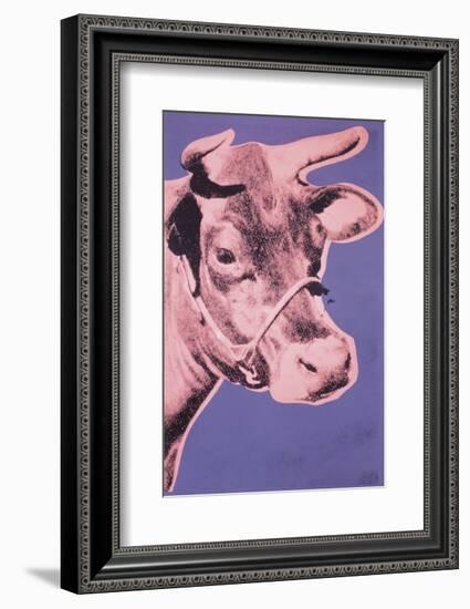 Cow, 1976 (pink & purple)-Andy Warhol-Framed Art Print