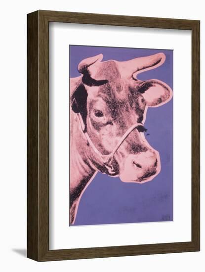 Cow, 1976 (pink & purple)-Andy Warhol-Framed Art Print