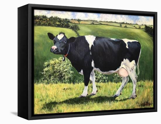 Cow 2021 (oil on canvas)-Tilly Willis-Framed Premier Image Canvas