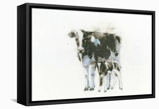 Cow and Calf Light-Emily Adams-Framed Stretched Canvas