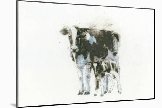 Cow and Calf Light-Emily Adams-Mounted Art Print