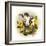 Cow and Sunflowers-Peggy Harris-Framed Giclee Print