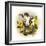 Cow and Sunflowers-Peggy Harris-Framed Giclee Print