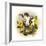 Cow and Sunflowers-Peggy Harris-Framed Giclee Print