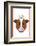 Cow - Animaru Cartoon Animal Print-Animaru-Framed Giclee Print