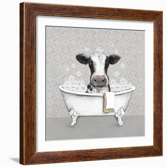 Cow Bath-Janet Tava-Framed Art Print