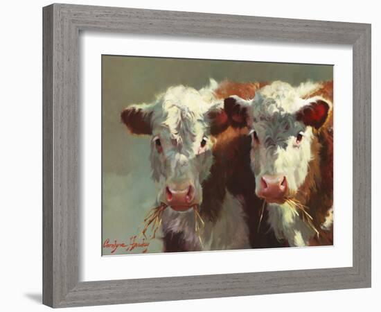 Cow Belles-Carolyne Hawley-Framed Art Print