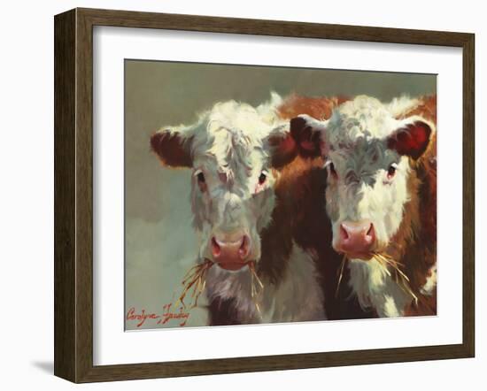 Cow Belles-Carolyne Hawley-Framed Art Print