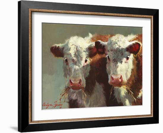 Cow Belles-Carolyne Hawley-Framed Art Print