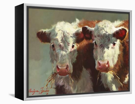 Cow Belles-Carolyne Hawley-Framed Stretched Canvas