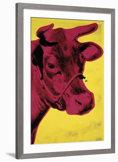 Cow, c.1966 (Yellow and Pink)-Andy Warhol-Framed Giclee Print