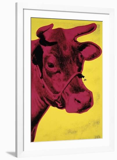 Cow, c.1966 (Yellow and Pink)-Andy Warhol-Framed Giclee Print