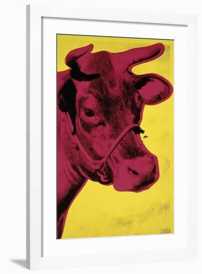 Cow, c.1966 (Yellow and Pink)-Andy Warhol-Framed Giclee Print