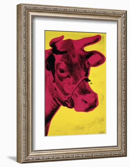 Cow, c.1966 (Yellow and Pink)-Andy Warhol-Framed Giclee Print