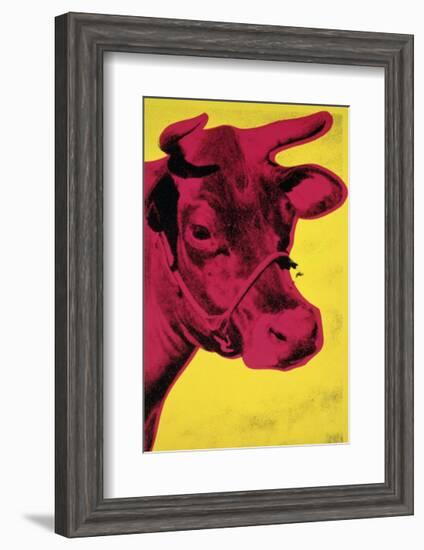 Cow, c.1966 (Yellow and Pink)-Andy Warhol-Framed Giclee Print